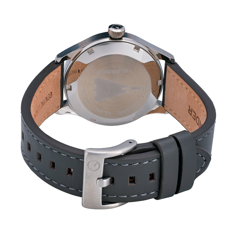 Islander 39mm Automatic Pilot watch with Full Lume Dial and Sapphire Crystal #ISL-112 back