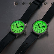 Islander 39mm Automatic Pilot watch with Full Lume Dial and Sapphire Crystal #ISL-112 Lifestyle
