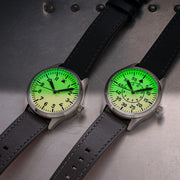 Islander 39mm Automatic Pilot watch with Full Lume Dial and Sapphire Crystal #ISL-112 Lifestyle