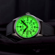 Islander 39mm Automatic Pilot watch with Full Lume Dial and Sapphire Crystal #ISL-112 Lume