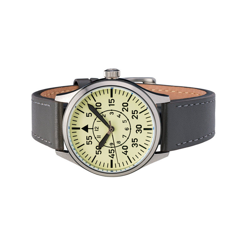 Islander 39mm Automatic Pilot watch with Full Lume Dial and Sapphire Crystal #ISL-112 side