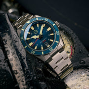 Islander Southold 42mm Automatic Dive Watch with Blue Ombre Dial #ISL-115 lifestyle