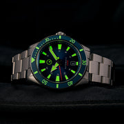 Islander Southold 42mm Automatic Dive Watch with Blue Ombre Dial #ISL-115 lume