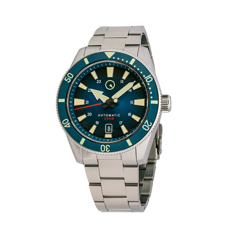 Islander Southold 42mm Automatic Dive Watch with Blue Ombre Dial #ISL-115