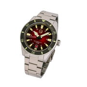 Islander Southold 42mm Automatic Dive Watch with Red Ombre Dial #ISL-116 tilt