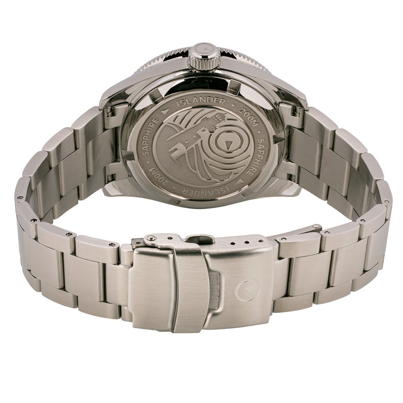 Islander Southold 42mm Automatic Dive Watch with Grey Dial #ISL-118 back