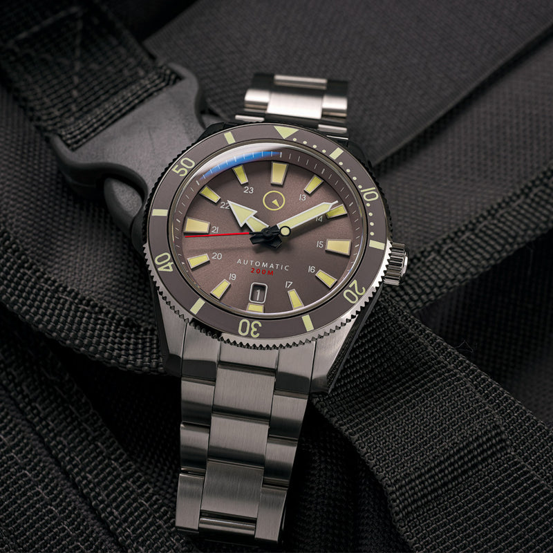 Islander Southold 42mm Automatic Dive Watch with Grey Dial #ISL-118 lifestyle