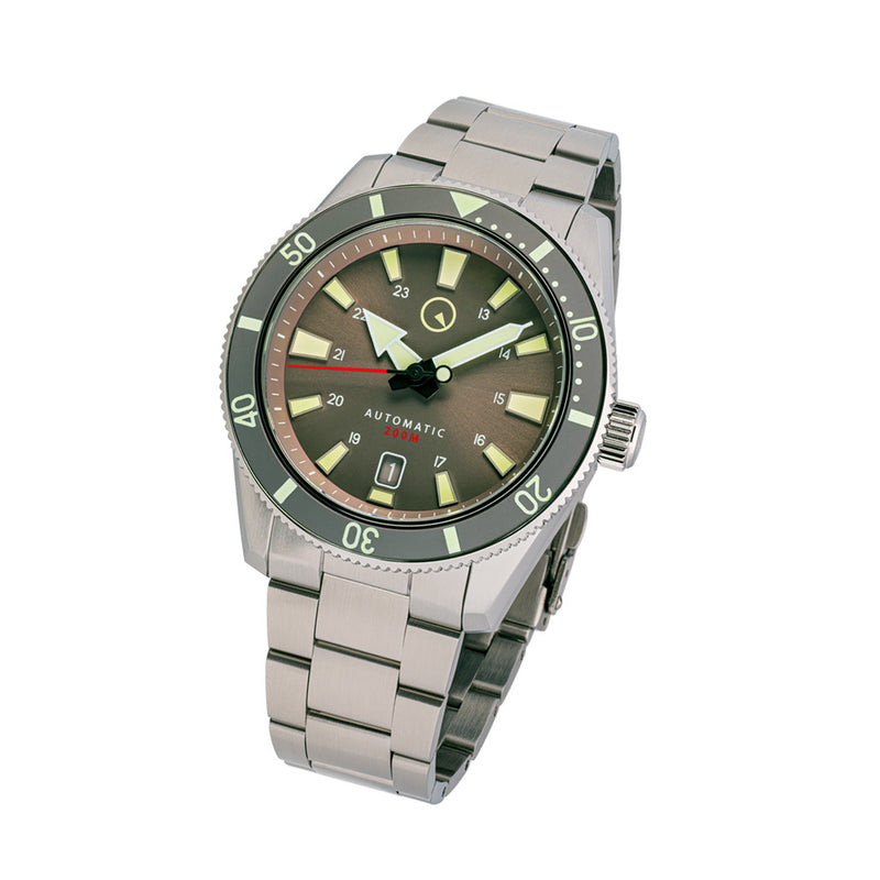 Islander Southold 42mm Automatic Dive Watch with Grey Dial #ISL-118 tilt