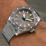 Islander Southold 42mm Automatic Dive Watch with Grey Dial #ISL-118 wrist