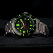 Islander Bayport 40mm Automatic Dive Watch with Black Dial #ISL-119 lume