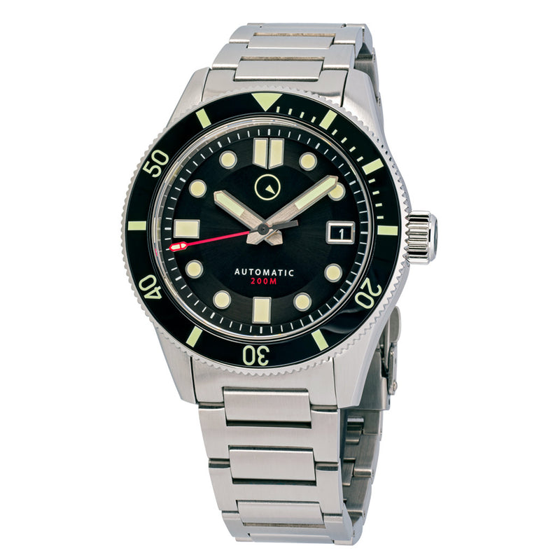 Islander Bayport 40mm Automatic Dive Watch with Black Dial #ISL-119 Zoom