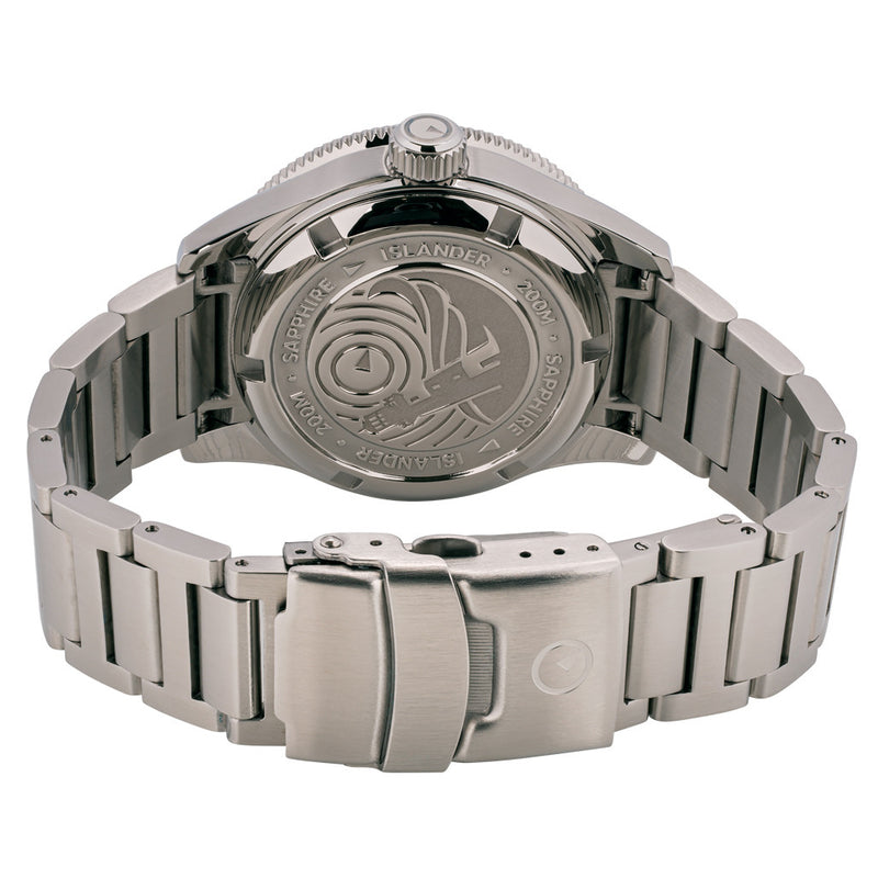 Islander Bayport 40mm Automatic Dive Watch with Blue Dial #ISL-120 back