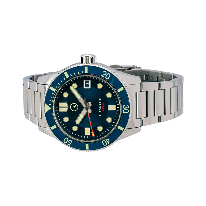 Islander Bayport 40mm Automatic Dive Watch with Blue Dial #ISL-120 side