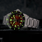 Islander Bayport 40mm Automatic Dive Watch with Brown Dial #ISL-121 lume