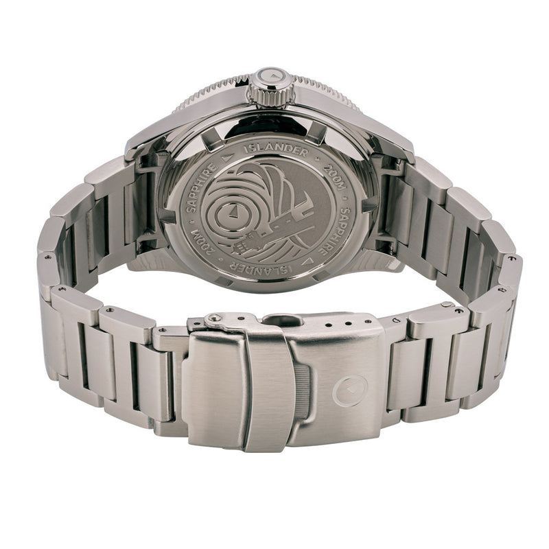 Islander Bayport 40mm Automatic Dive Watch with Brown Dial #ISL-121 back