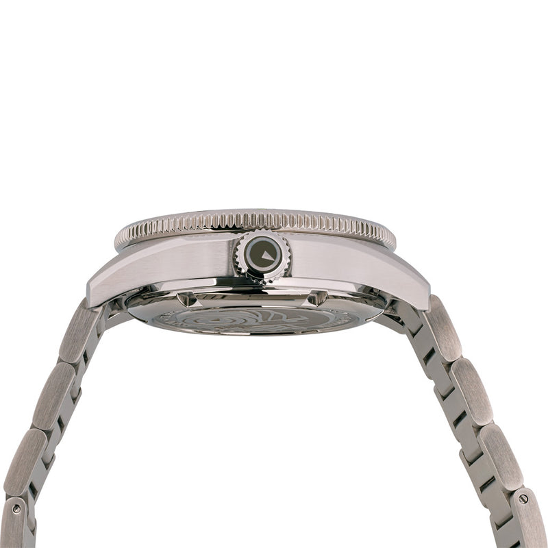 Islander Bayport 40mm Automatic Dive Watch with Brown Dial #ISL-121 crown