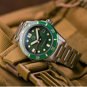 Islander Bayport 40mm Automatic Dive Watch with Green Dial #ISL-122 lifestyle