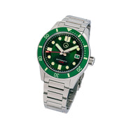 Islander Bayport 40mm Automatic Dive Watch with Green Dial #ISL-122 tilt