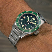 Islander Bayport 40mm Automatic Dive Watch with Green Dial #ISL-122 wrist
