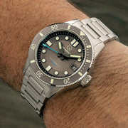 Islander Bayport 40mm Automatic Dive Watch with Grey Dial #ISL-123 wrist