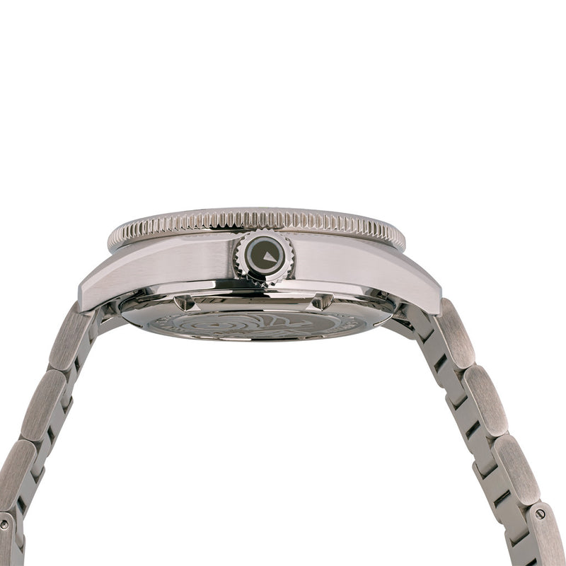 Islander Bayport 40mm Automatic Dive Watch with Grey Dial #ISL-123 crown