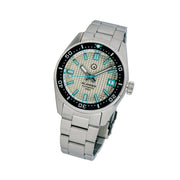 Islander 38mm Automatic Dive Watch with Grey Waffle Dial and Blue Accents #ISL-125 Tilt