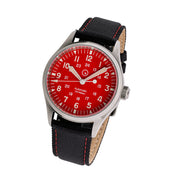 Islander Automatic Field Watch with Red Dial ISL-128 Tilt
