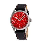 Islander Automatic Field Watch with Red Dial ISL-128