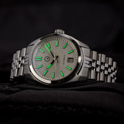 Islander Hi-Beat Automatic Dress Watch with Linen Dial #ISL-131 Lume