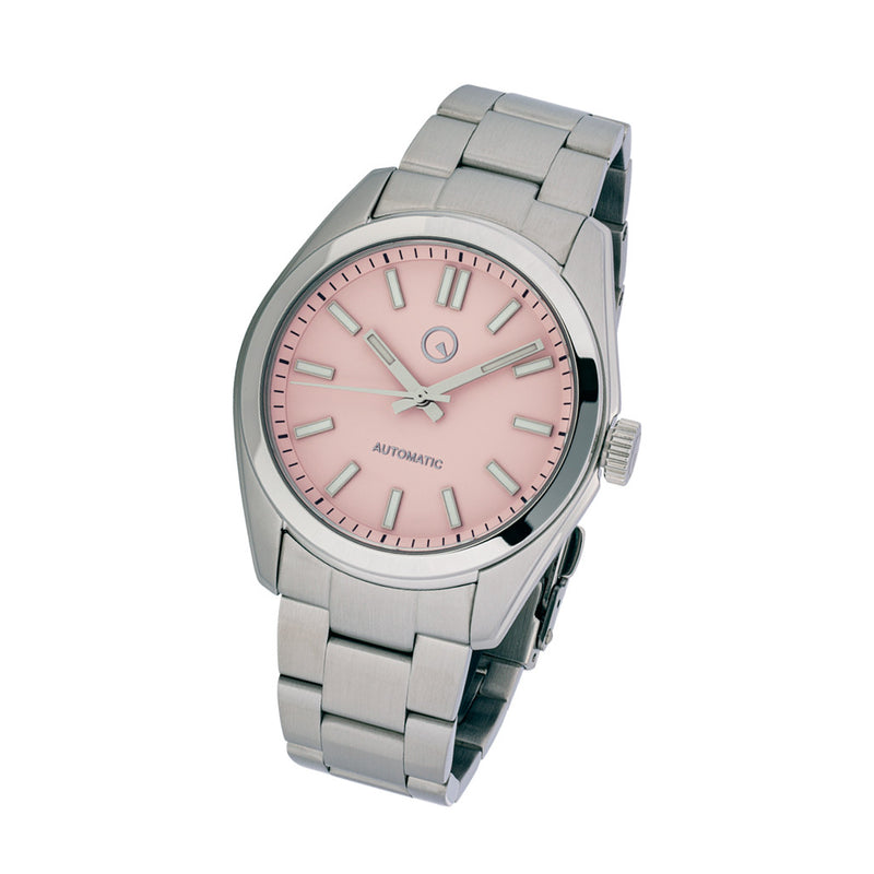 Islander Hi-Beat Automatic Dress Watch with Cotton Candy Dial Tilt