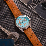 Islander Automatic Sport Watch with Blue and Orange Dial #ISL-136 lifestyle