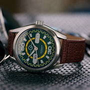 Islander Automatic Sport Watch with Green and Yellow Dial #ISL-137 Lifestyle
