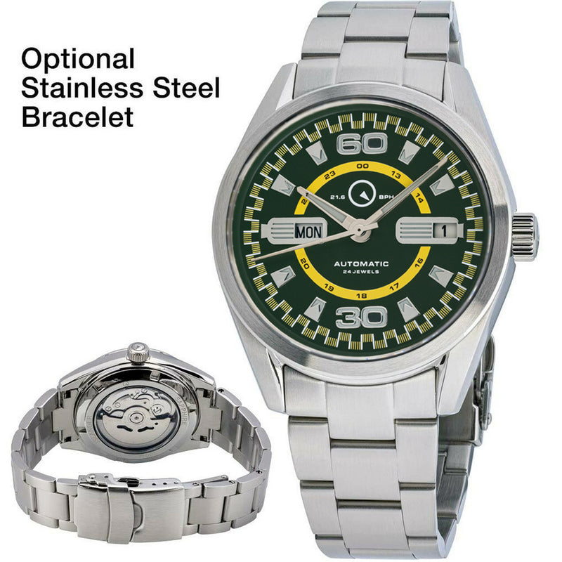 Islander Automatic Sport Watch with Green and Yellow Dial #ISL-137 Optional