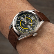Islander Automatic Sport Watch with Green and Yellow Dial #ISL-137 Wrist
