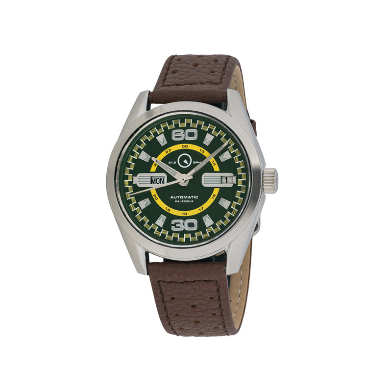 Islander Automatic Sport Watch with Green and Yellow Dial #ISL-137