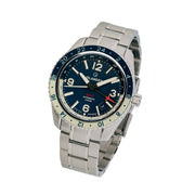Islander Republic Swiss Automatic GMT Watch with Blue Dial #ISL-139 tilt