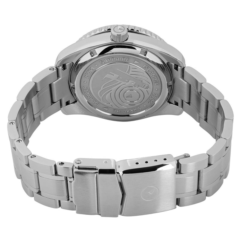 Islander Republic Swiss Automatic GMT Watch with Grey Dial #ISL-140 back