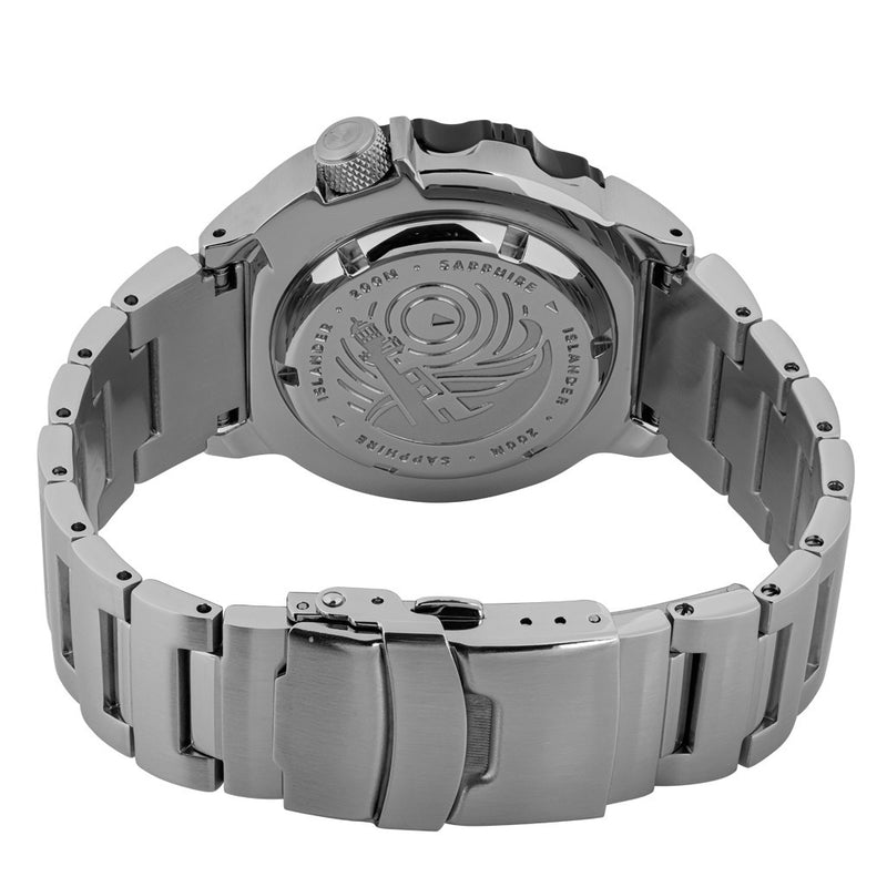 Islander Abalone Dial Automatic Dive Watch with DLC Bezel #ISL-141 back