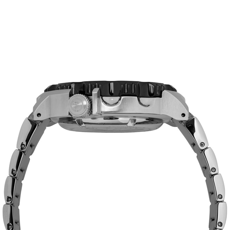 Islander Abalone Dial Automatic Dive Watch with DLC Bezel #ISL-141 crown
