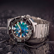 Islander Abalone Dial Automatic Dive Watch with DLC Bezel #ISL-141 Lifestyle