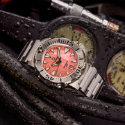 Islander Coral Mother of Pearl Dial Automatic Dive Watch #ISL-142 Lifestyle