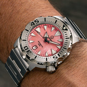 Islander Coral Mother of Pearl Dial Automatic Dive Watch #ISL-142 wrist