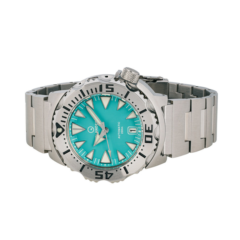 Islander Robin's Egg Blue Dial Automatic Dive Watch #ISL-143 side