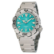 Islander Robin's Egg Blue Dial Automatic Dive Watch #ISL-143 zoom