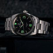 Islander Manhasset 36mm Automatic Watch with Black Dial #ISL-145 lume