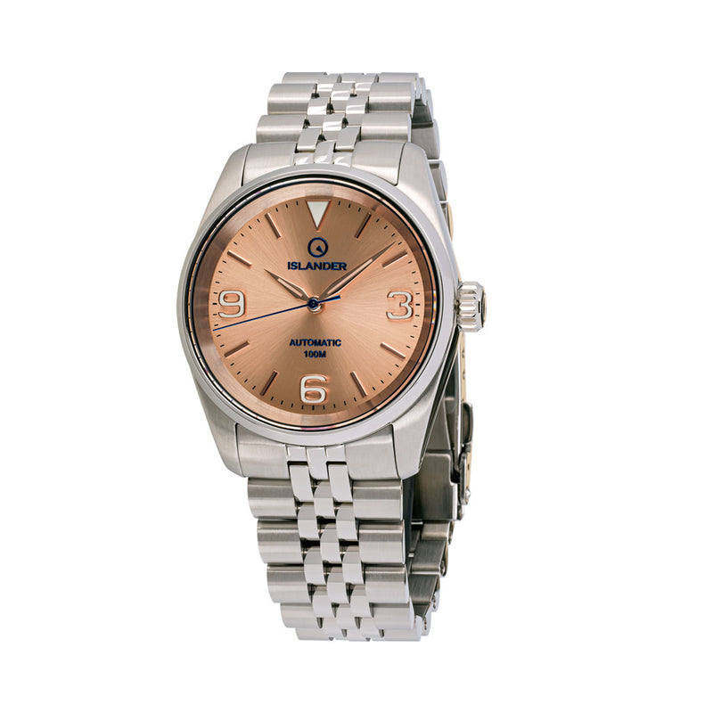 Islander Manhasset 36mm Automatic Watch with Rose Gold Dial #ISL-146