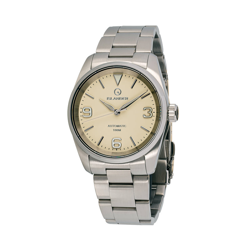 Islander Manhasset 36mm Automatic Watch with Cream Dial #ISL-147