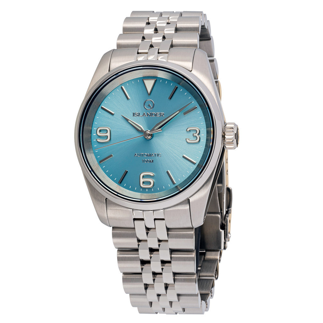 Islander Manhasset 36mm Automatic Watch with Ice Blue Dial #ISL