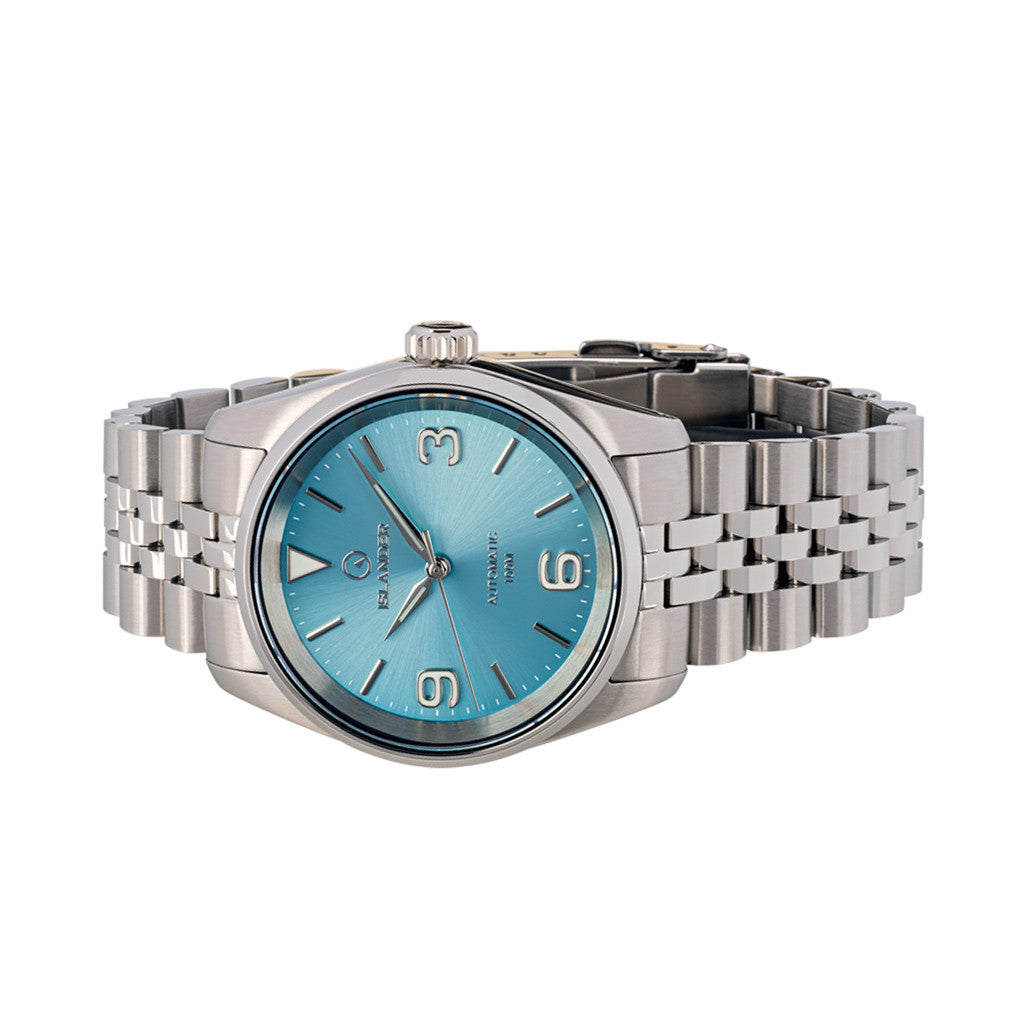 Islander Manhasset 36mm Automatic Watch with Ice Blue Dial #ISL