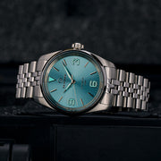 Islander Manhasset 36mm Automatic Watch with Ice Blue Dial #ISL-148 lume
